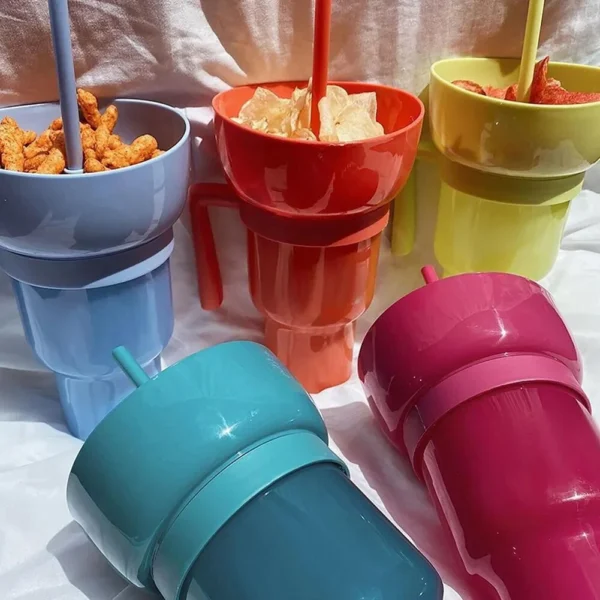 2-in-1 snack- en drinkbeker front